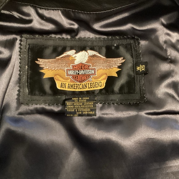 Harley-Davidson Black Leather Vest - Picture 10 of 12